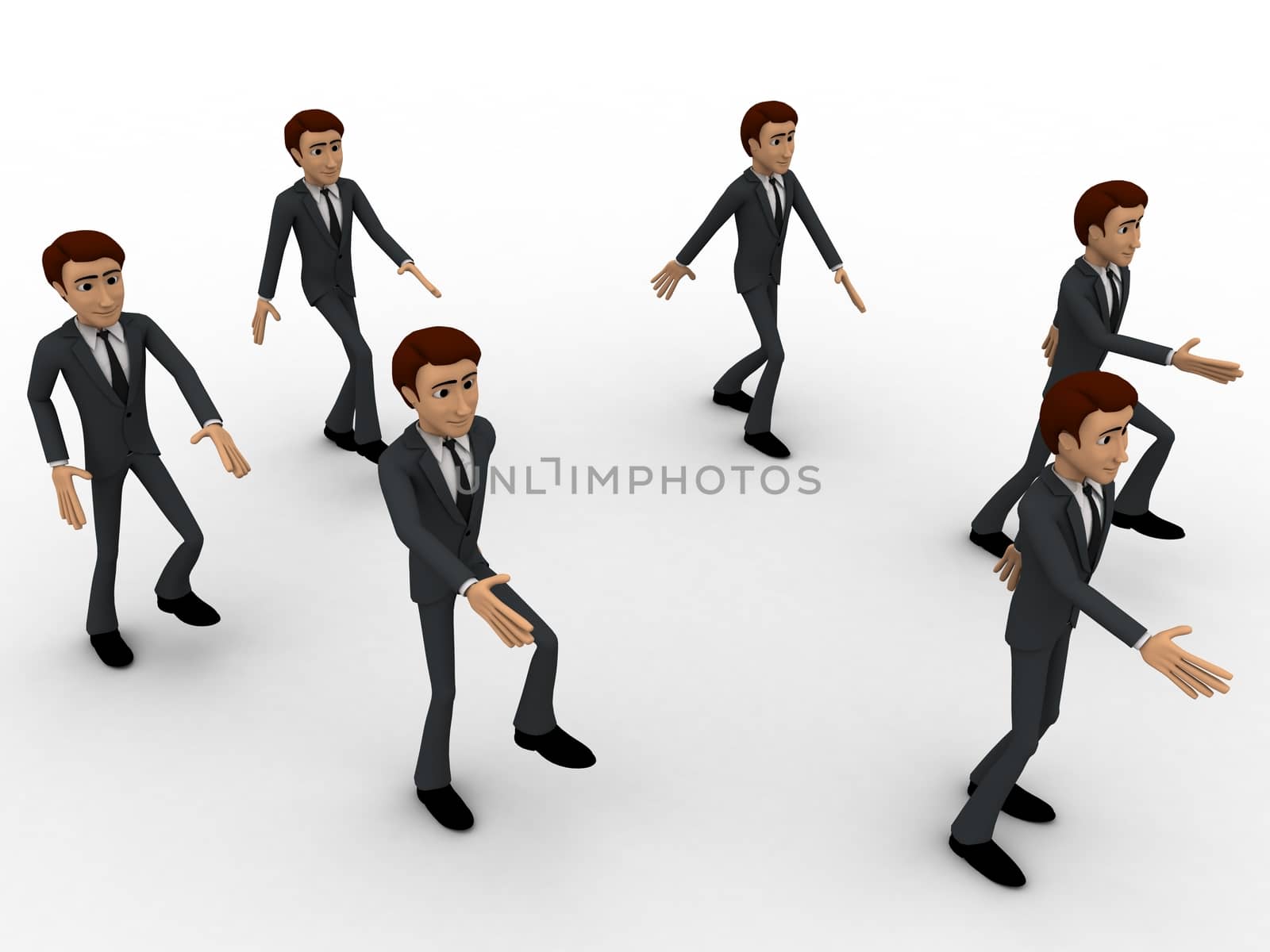 3d men marching concept by touchmenithin@gmail.com