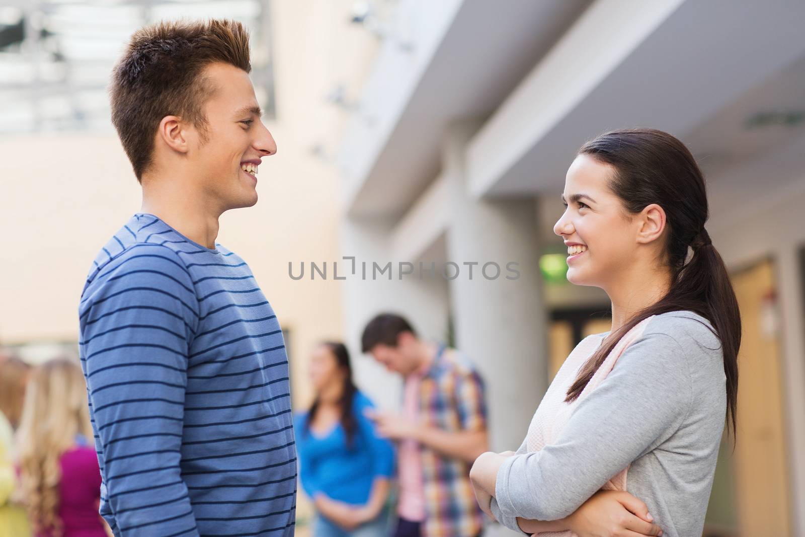 group of smiling students outdoors by dolgachov