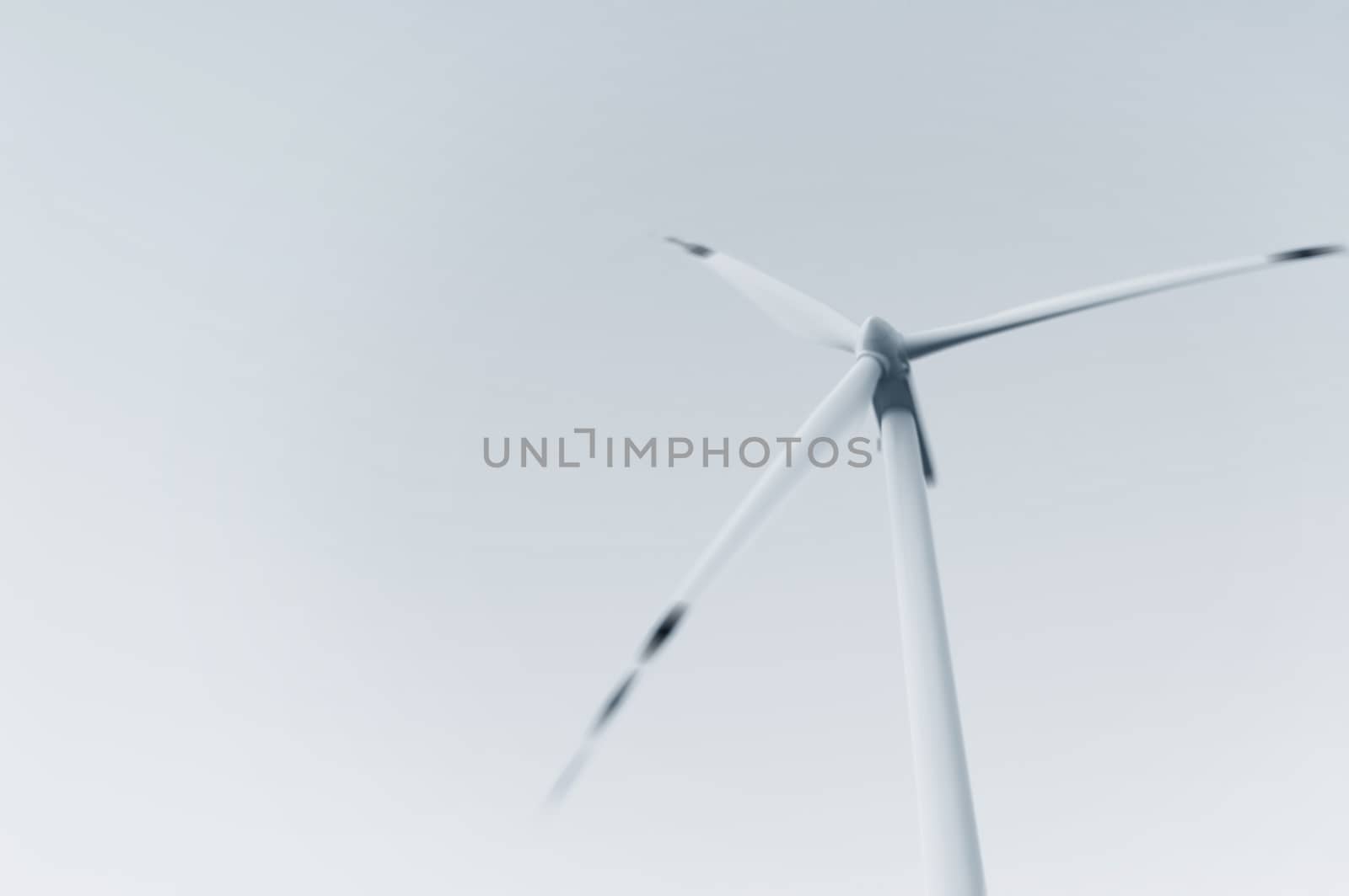 Windmill conceptual image. Close up of a windmills.