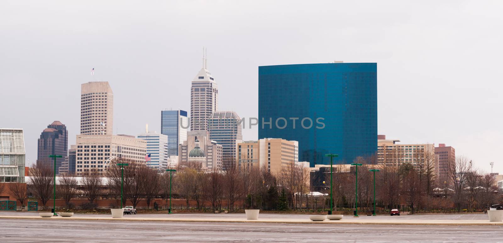 Architecture and office buildings around Indianapoils