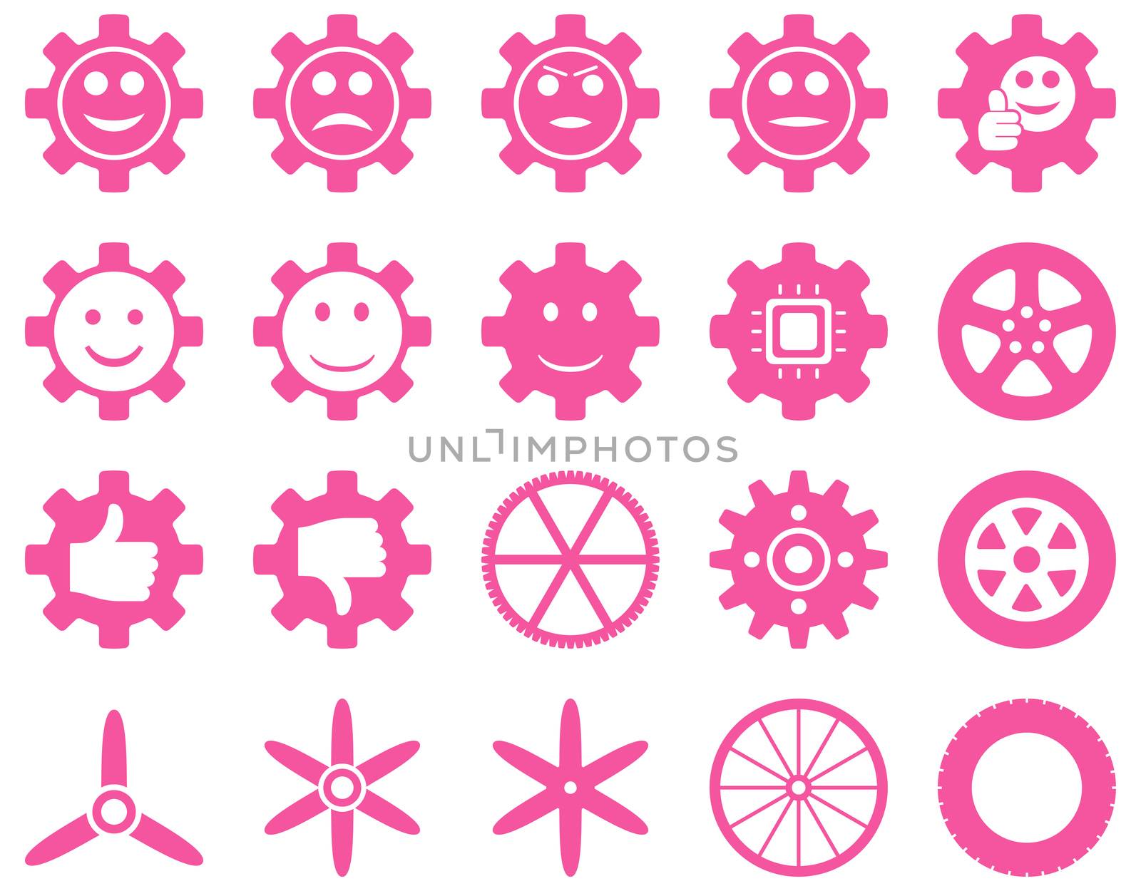 Tools and Smile Gears Icons by ahasoft