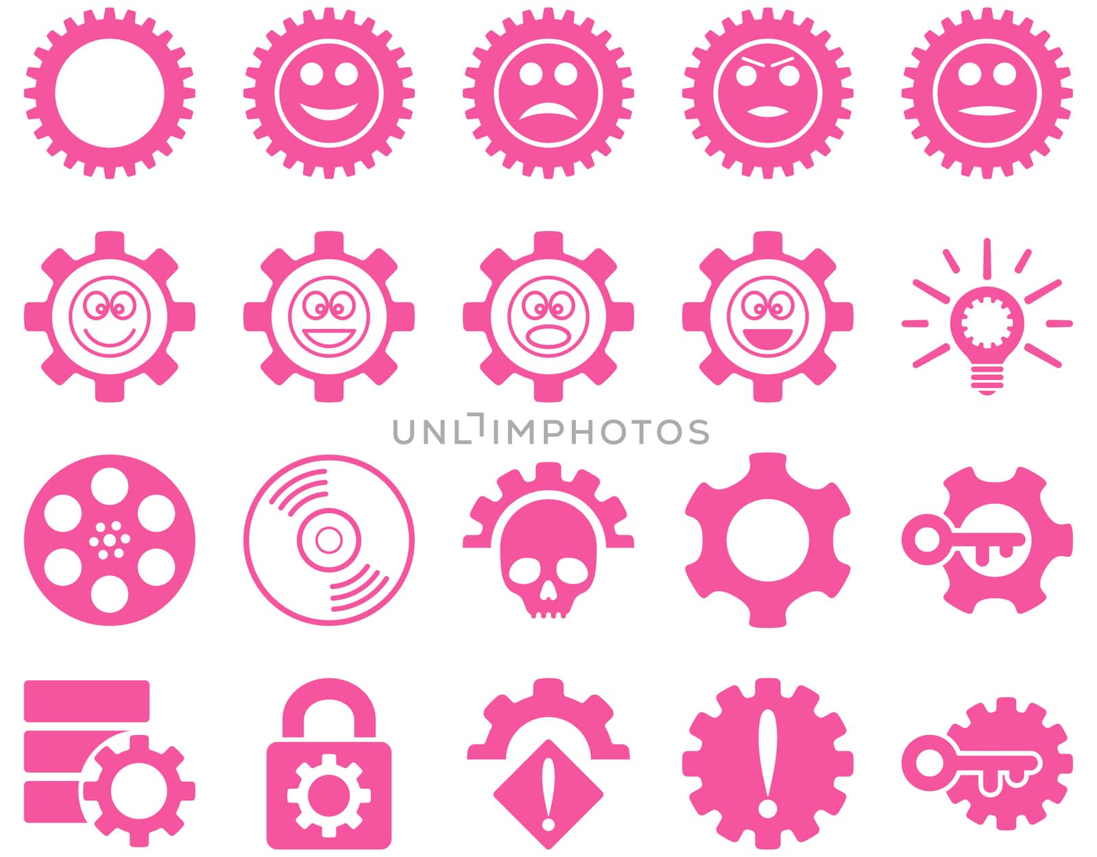 Tools and Smile Gears Icons by ahasoft