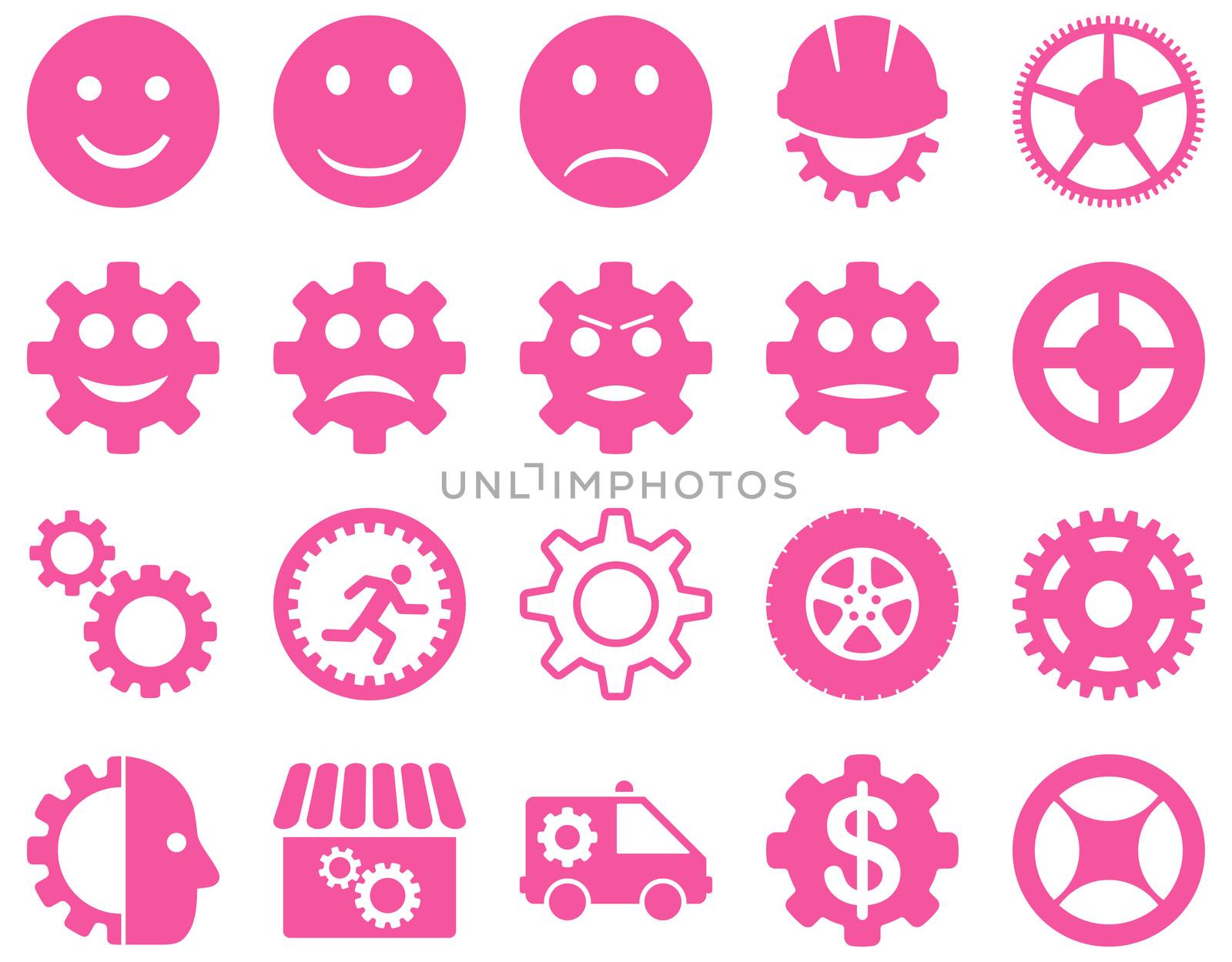 Tools and Smile Gears Icons by ahasoft