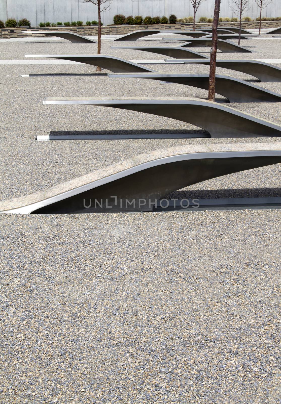 The Pentagon Memorial for the victims of terrorist attacks on September 11