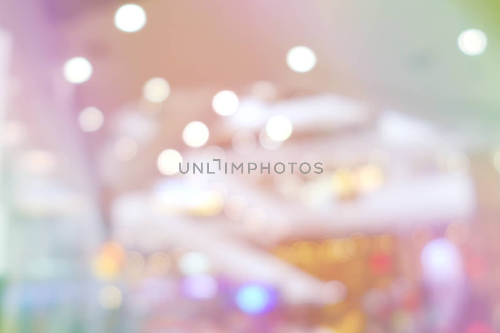 Abstract blurred background with bokeh of light