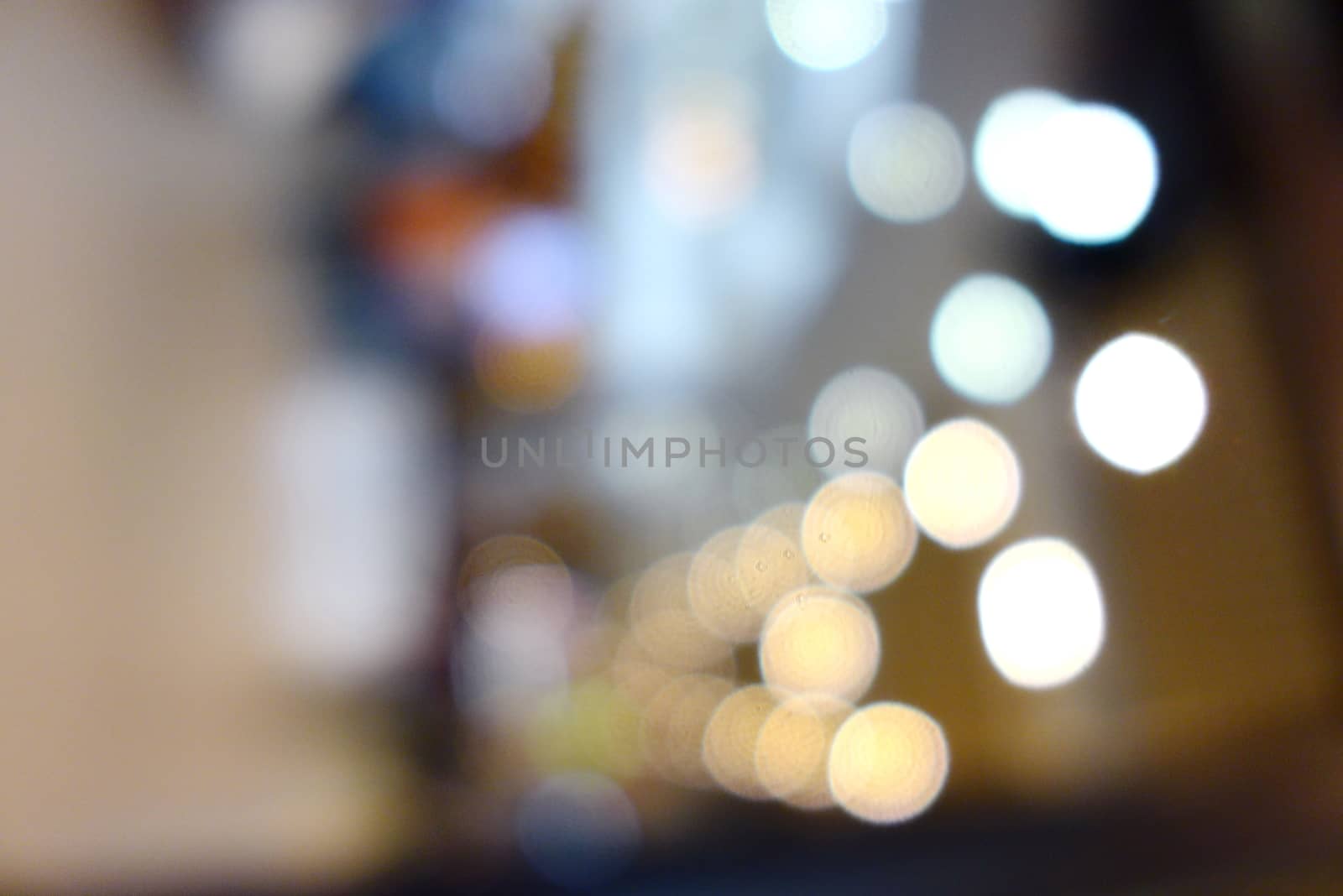 Abstract blurred background with bokeh of light