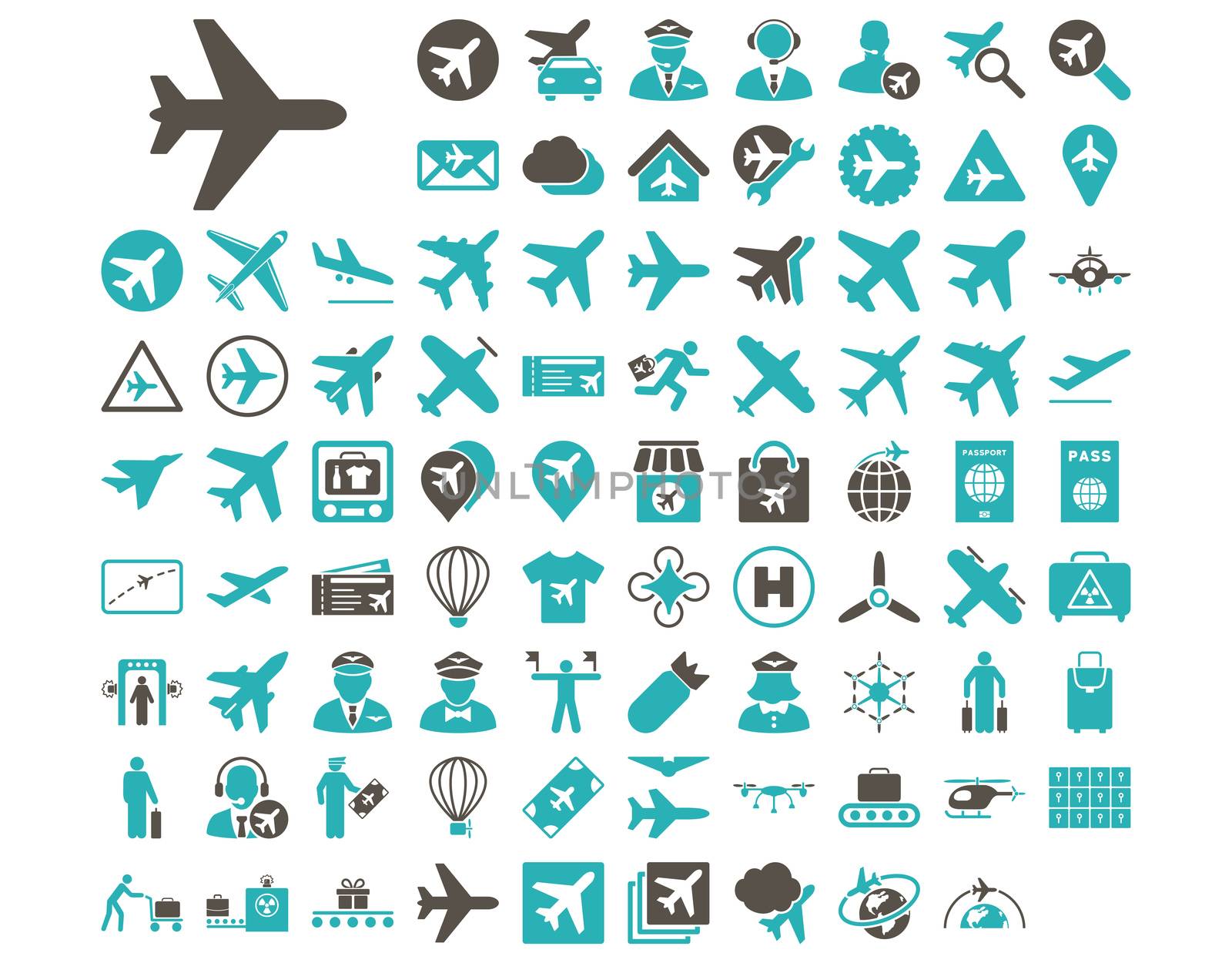 Aviation Icon Set by ahasoft