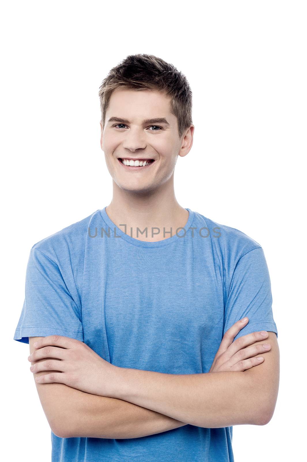 Casual pose of a young man by stockyimages