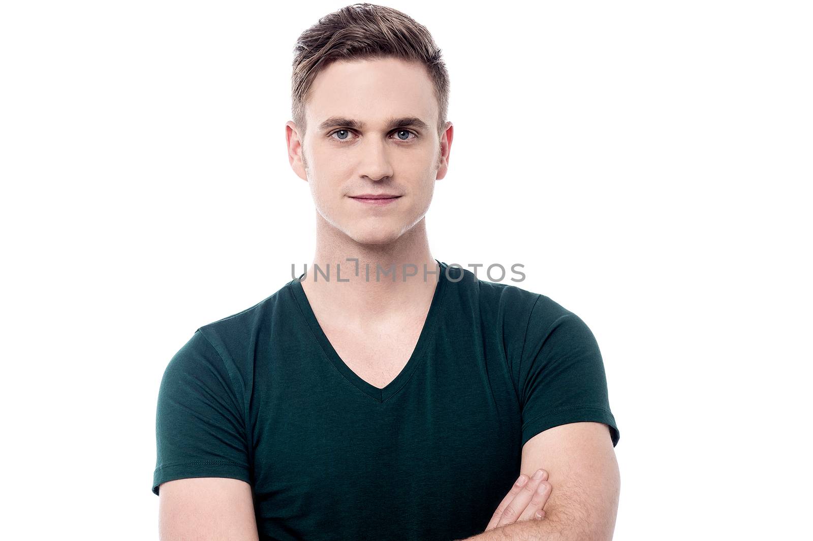 Confident casual young man  by stockyimages