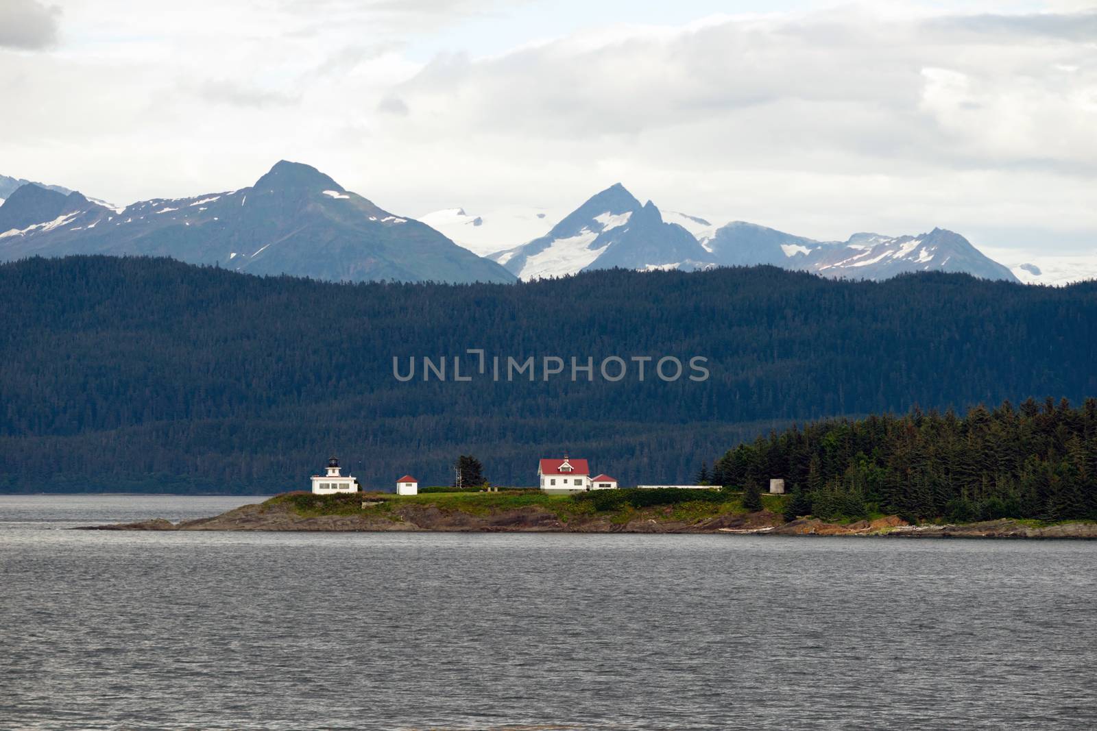 Admiralty Island Point Retreat Light House Inside Passage  by ChrisBoswell