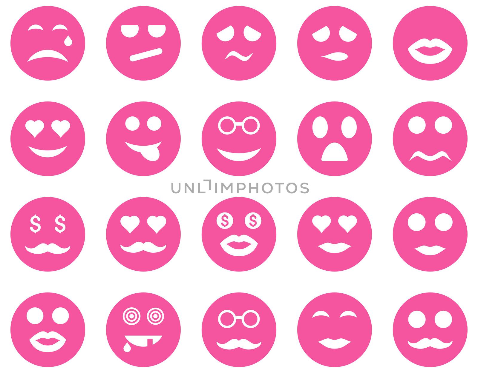 Smile and emotion icons by ahasoft