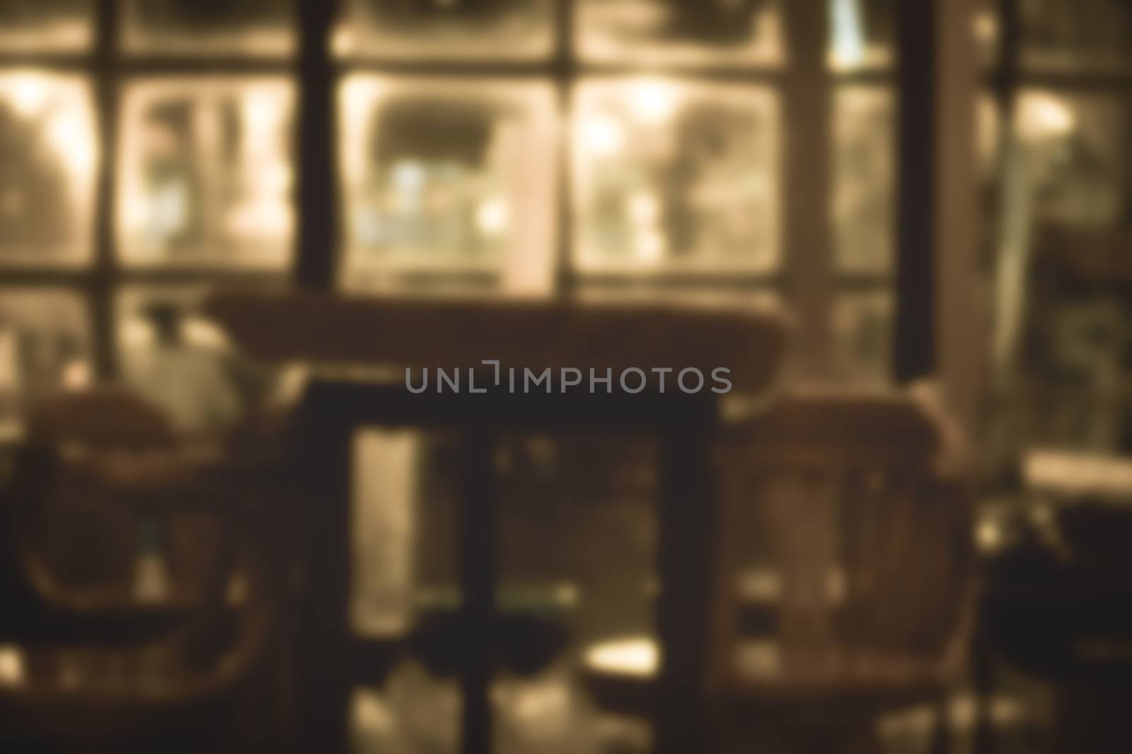 blur restaurant background by kaisorn