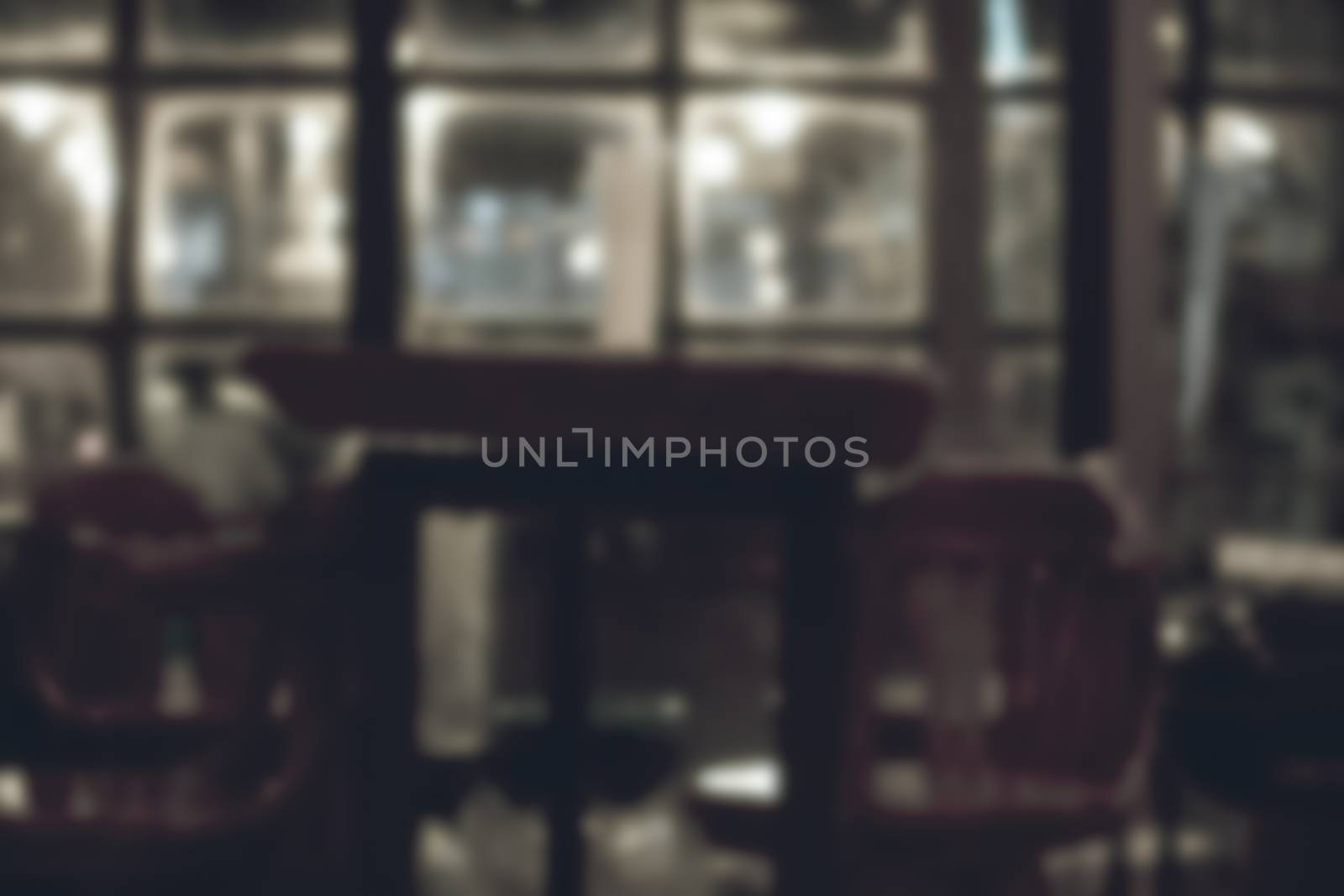 blur restaurant background by kaisorn