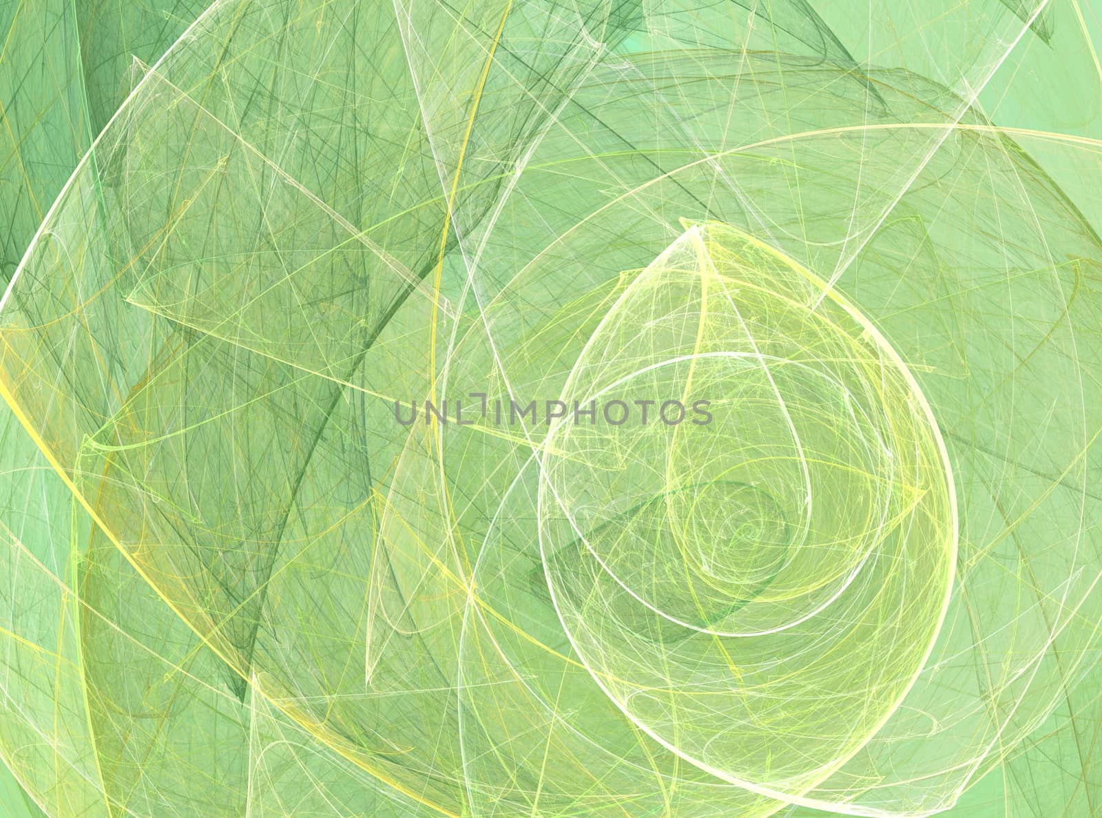 abstract green fractal pattern  by Chechotkin