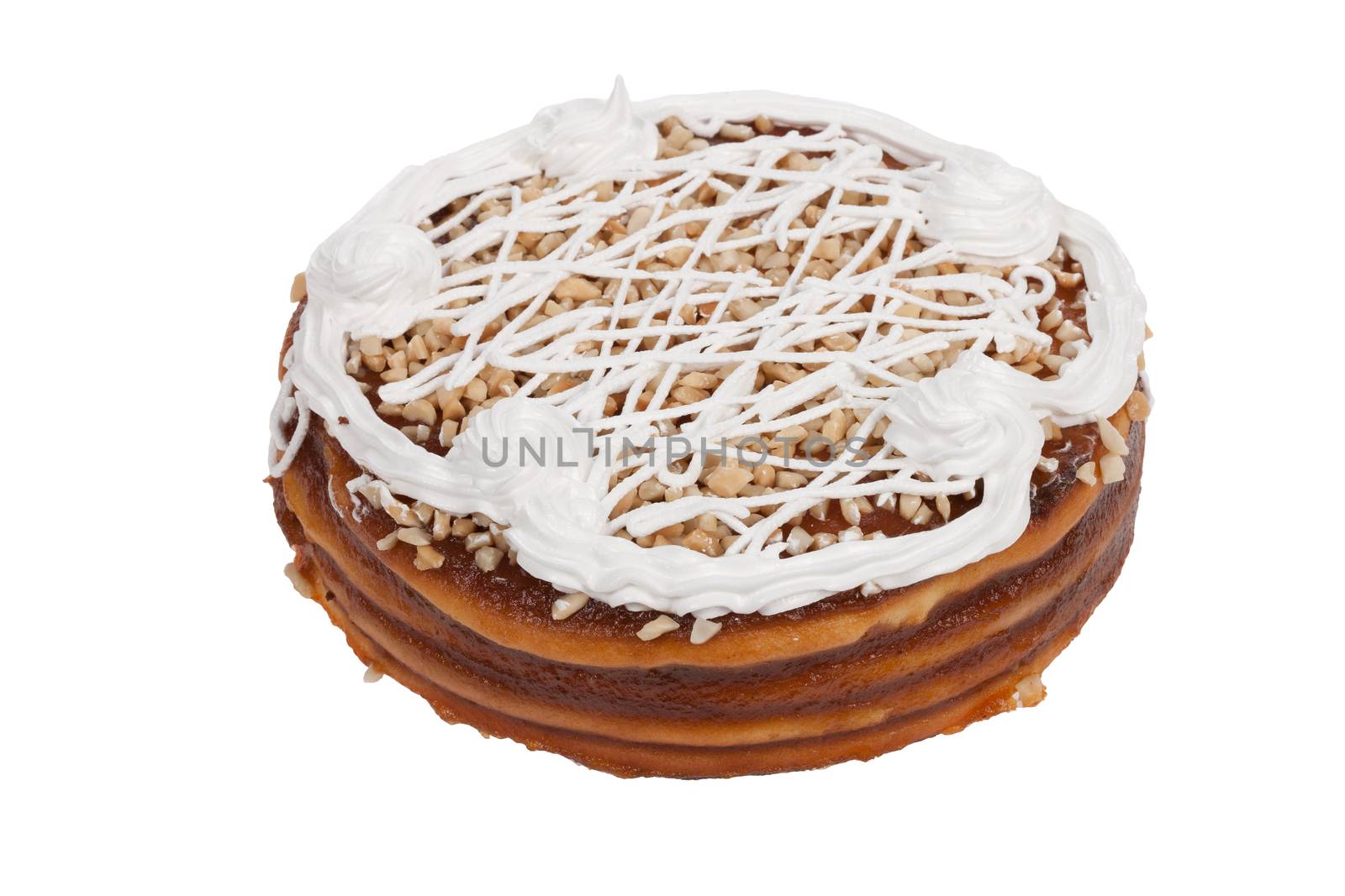 Cake on isolated background