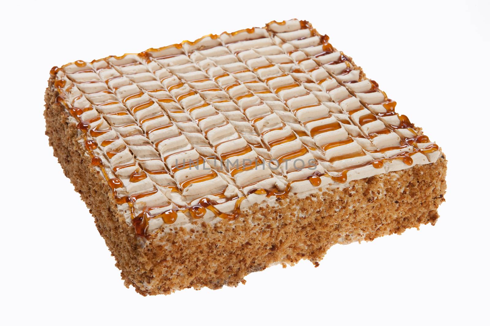 Cake on isolated white background