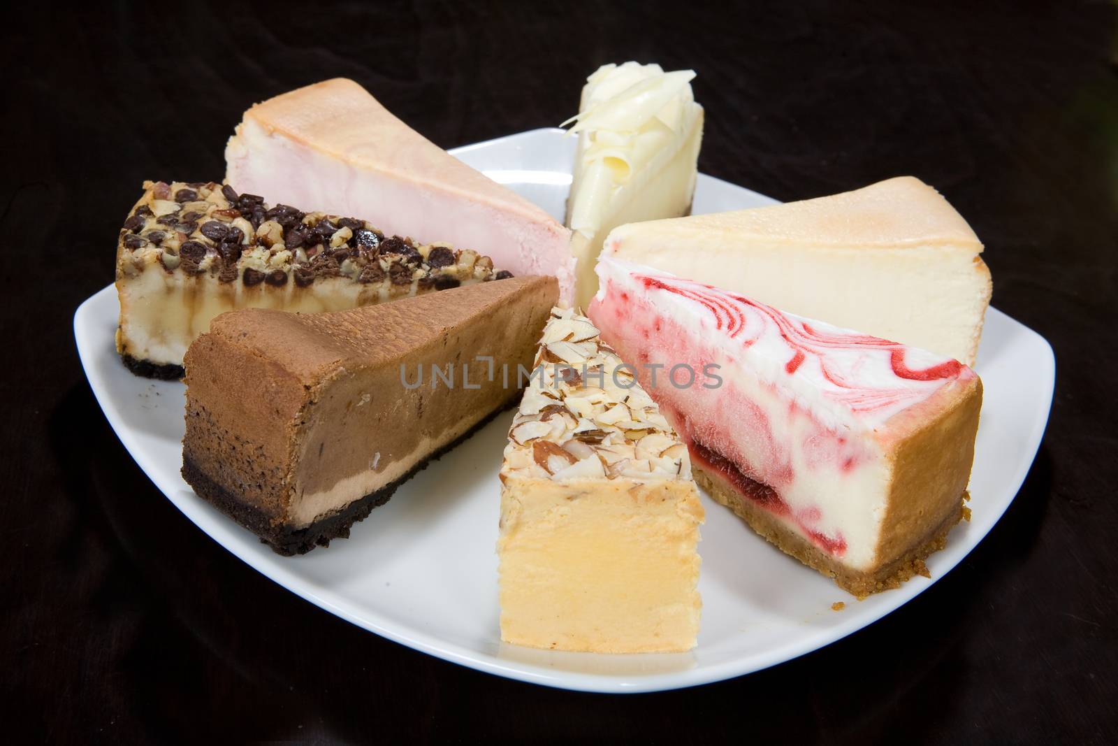 Pices of cake on the kitchen table