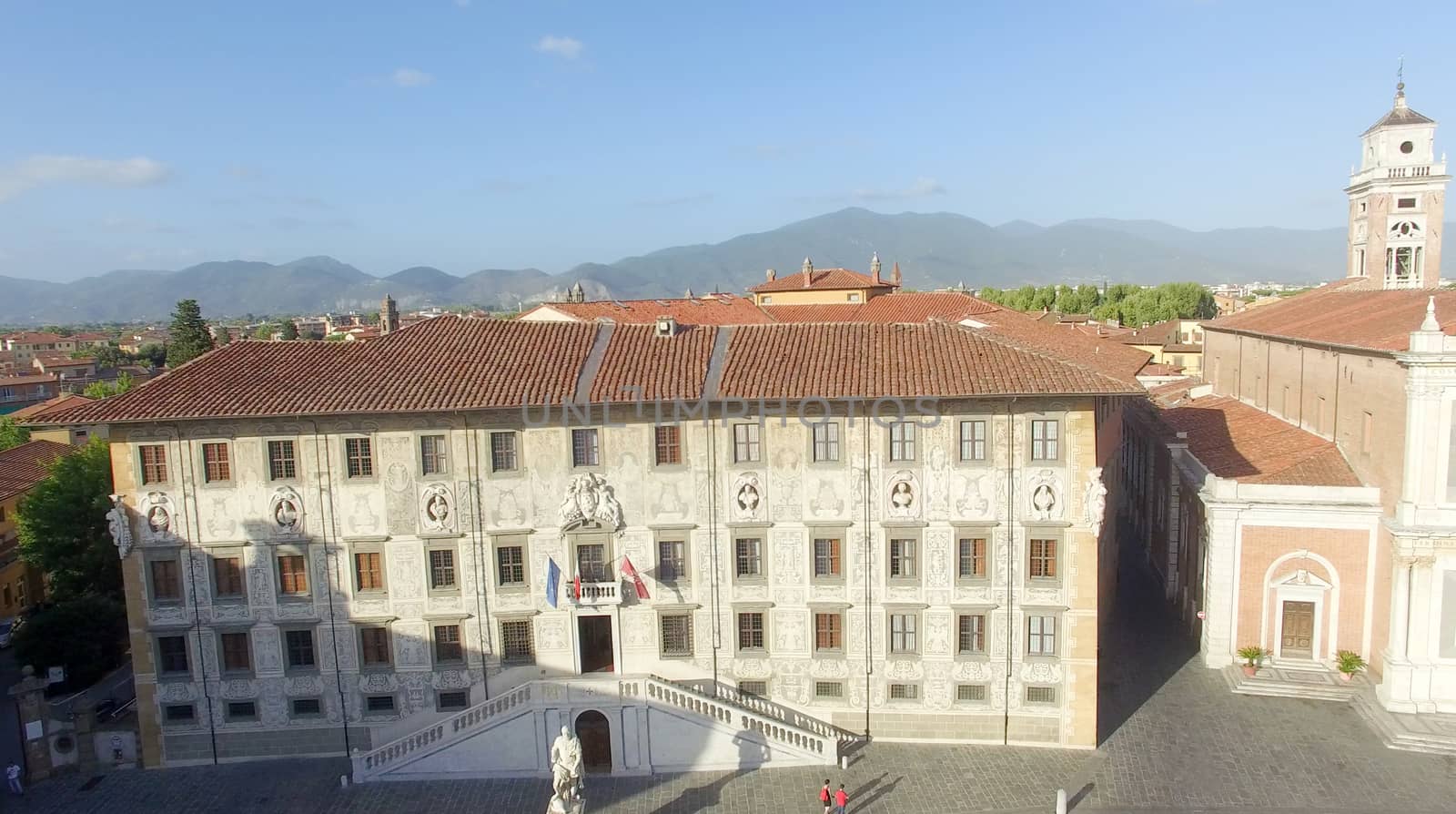 Pisa. Aerial view of Knights Square, Piazza Cavalieri by jovannig