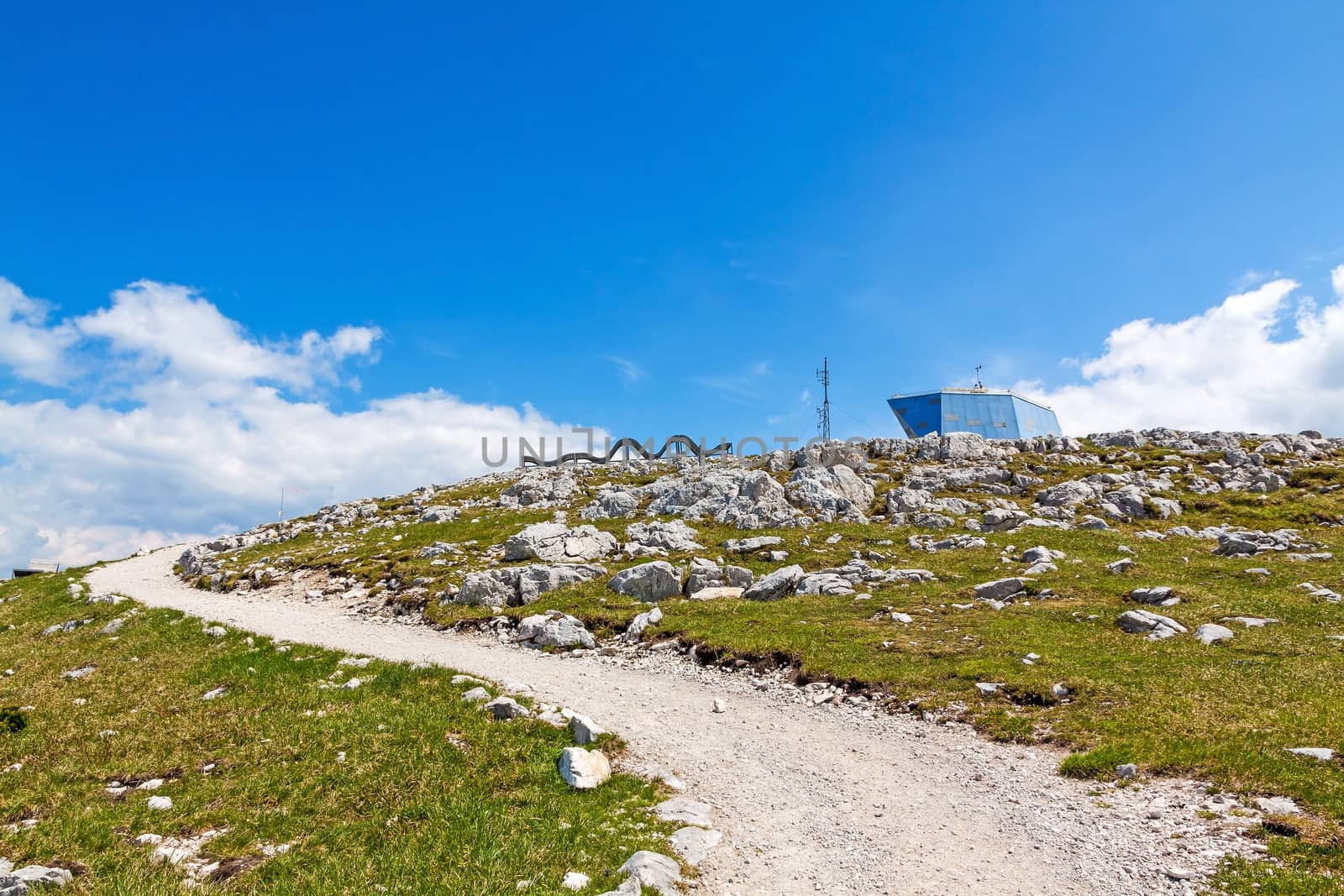 View of the "Welterbespirale" at the Dachstein-Krippenstein