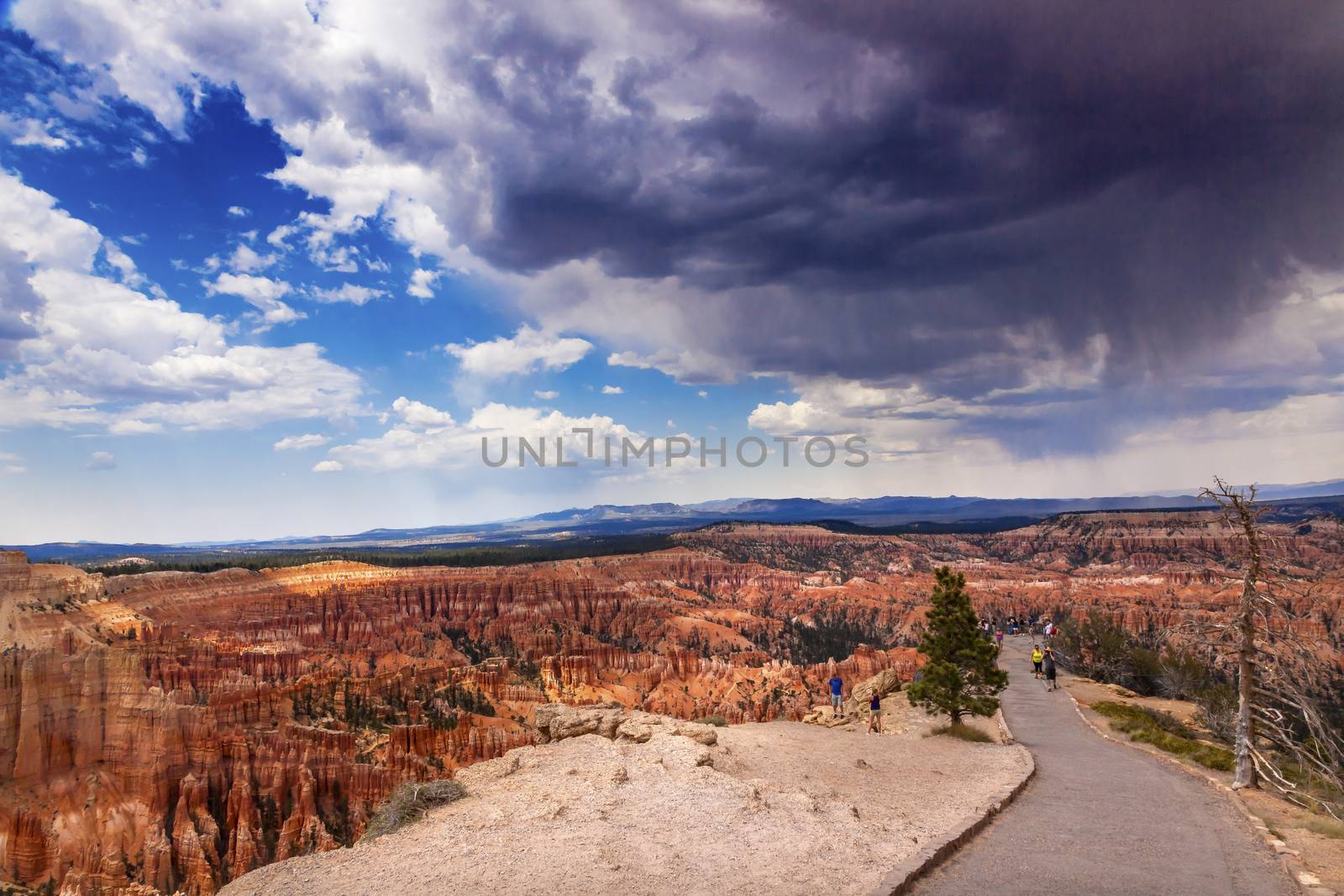 Rain Storm Bryce Point Bryce Canyon National Park Utah by bill_perry