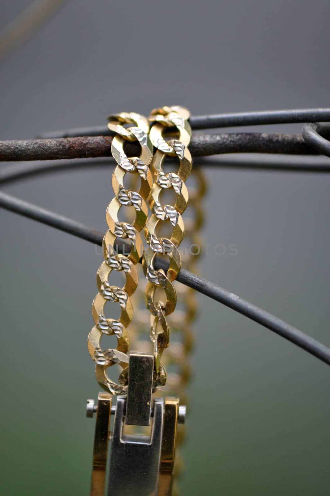 Golden necklace by nehru