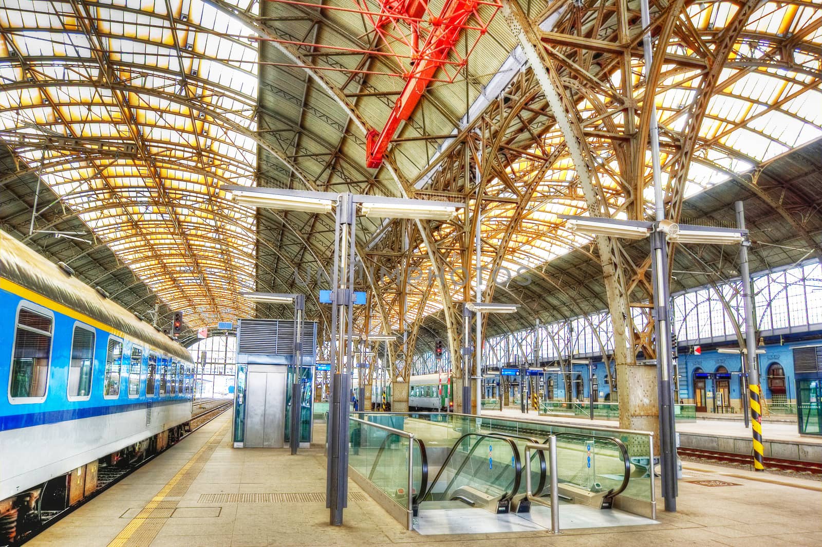 Architecture conceptual image. Construction of railway station.