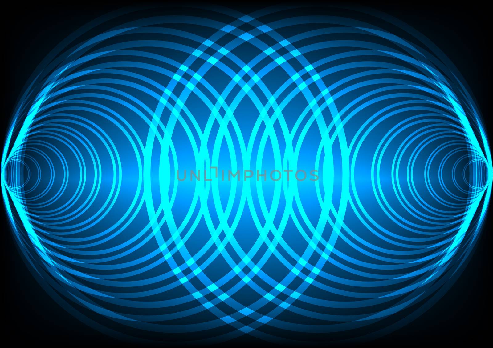 multi circle wave surround on dark blue color background