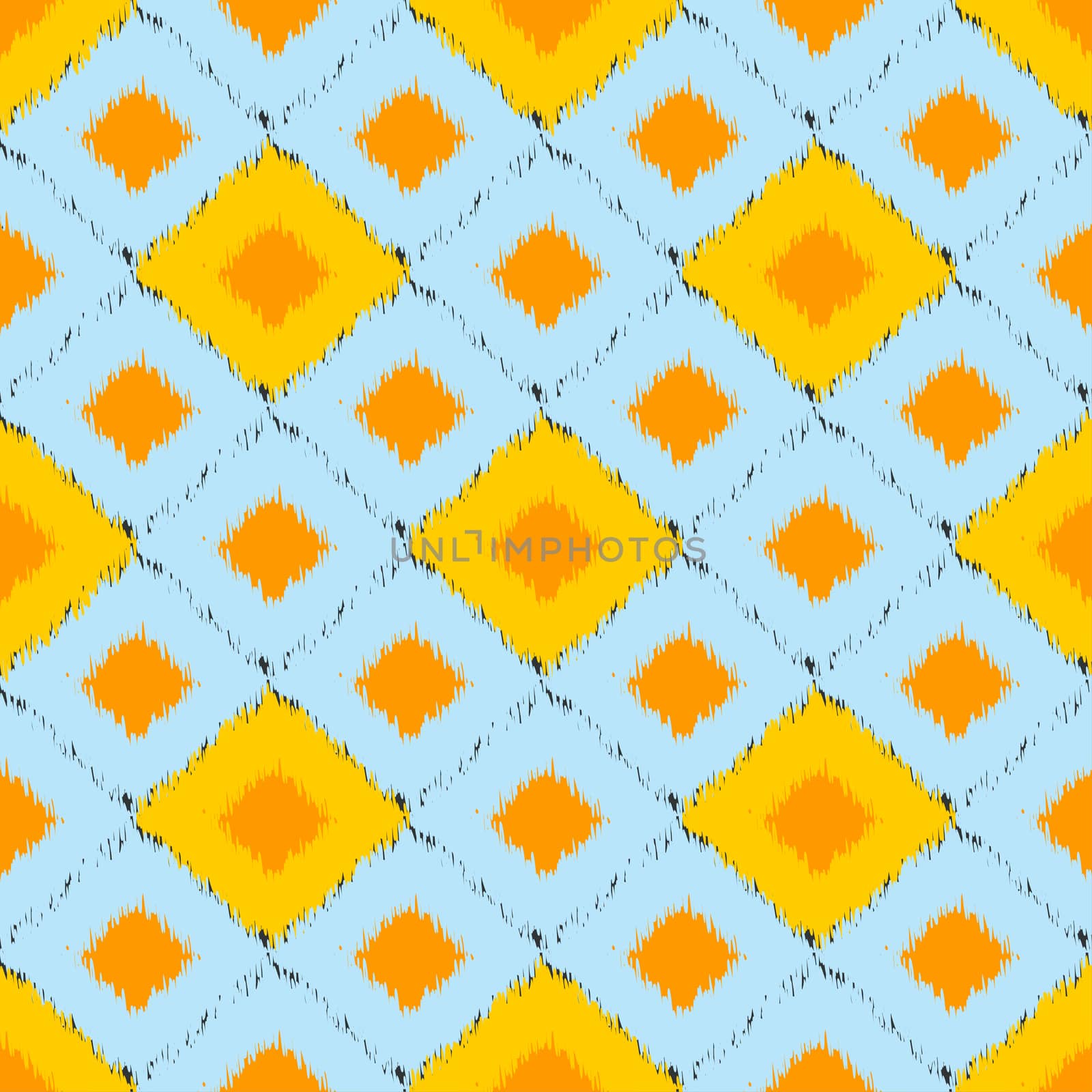 Seamless ikat pattern by mcherevan