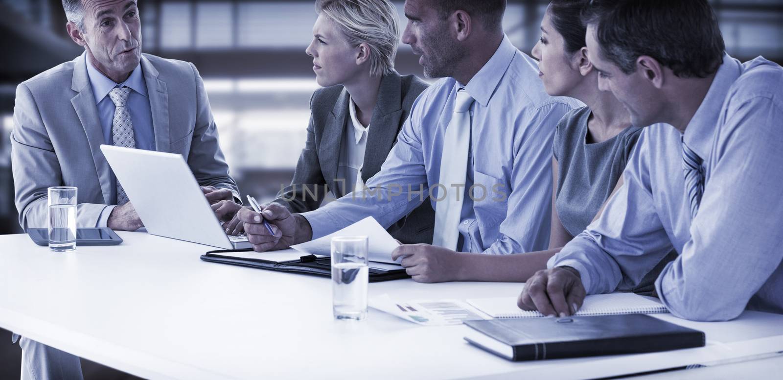 Business team having a meeting by Wavebreakmedia