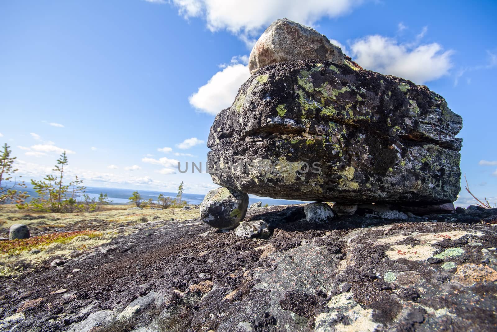 seita stone  in the polar North close up by max51288