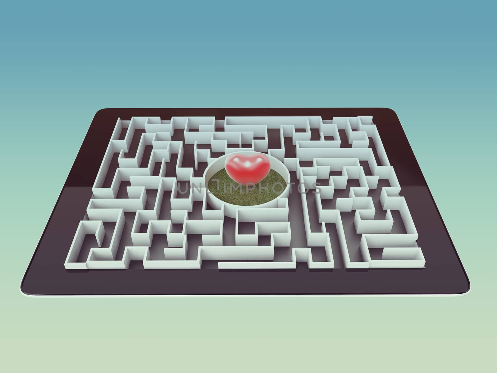 Maze Strategy Success Solution Determination Direction Concept by teerawit