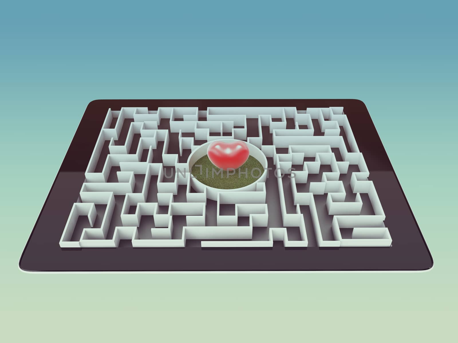 Maze Strategy Success Solution Determination Direction Concept, art