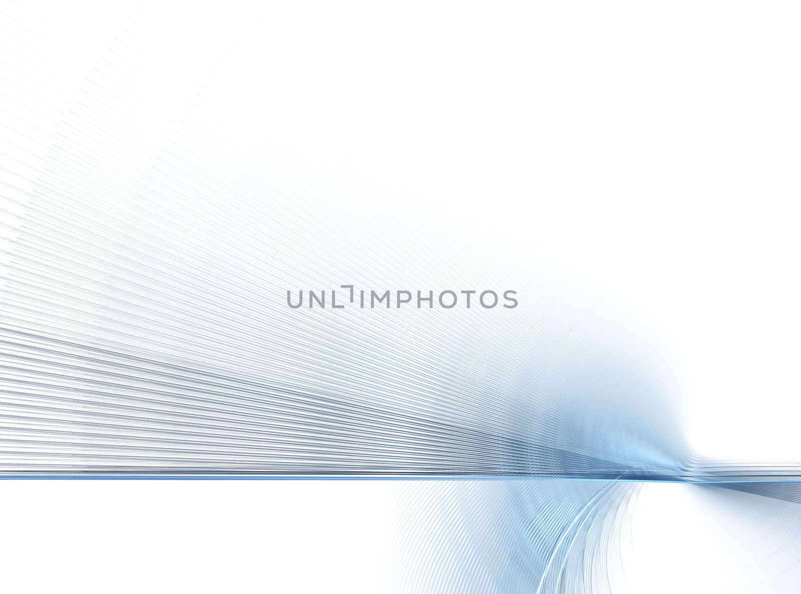 blue abstract fractal  pattern on white background