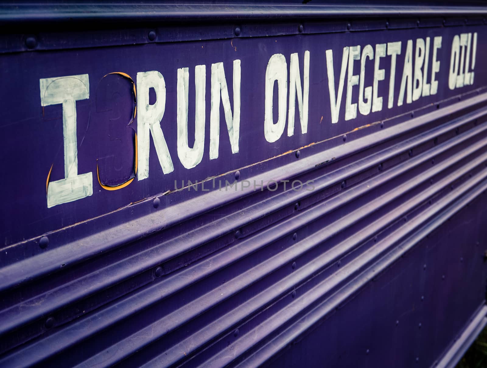 Vintage School Bus Converted To Run On Vegetable Oil Biofuel