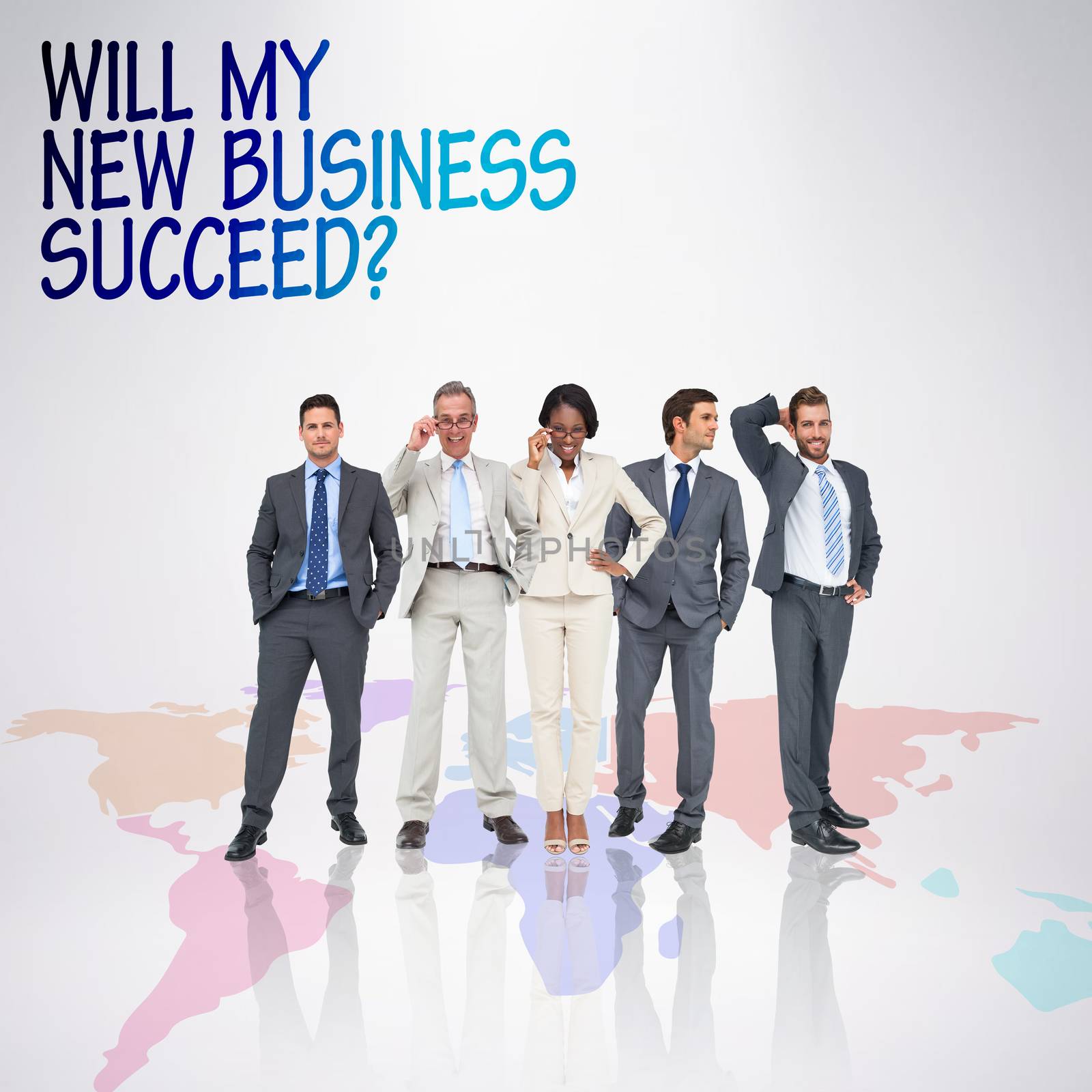 Composite image of business team by Wavebreakmedia