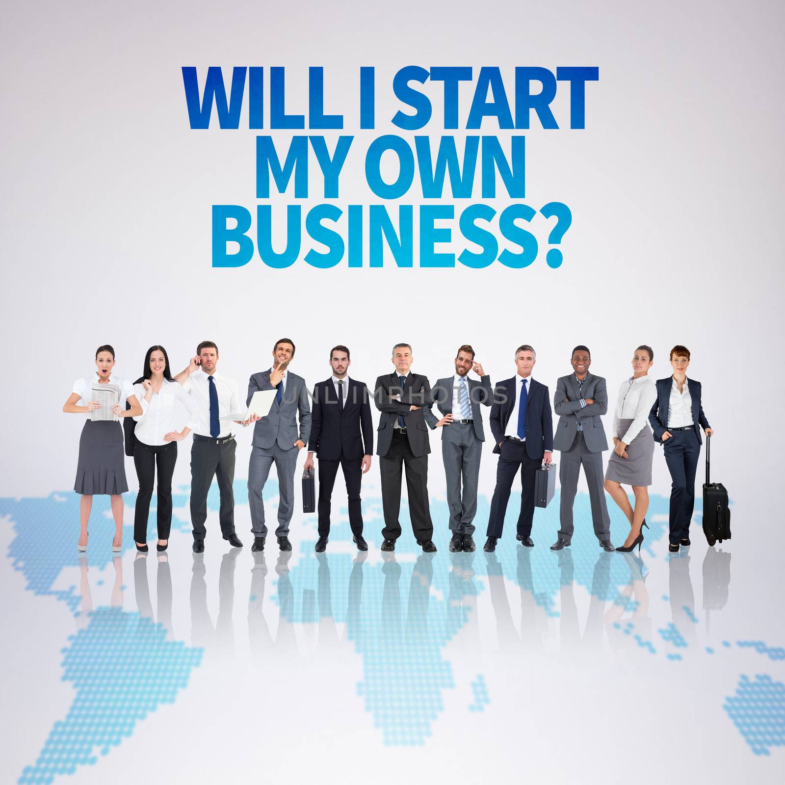 Composite image of business team by Wavebreakmedia