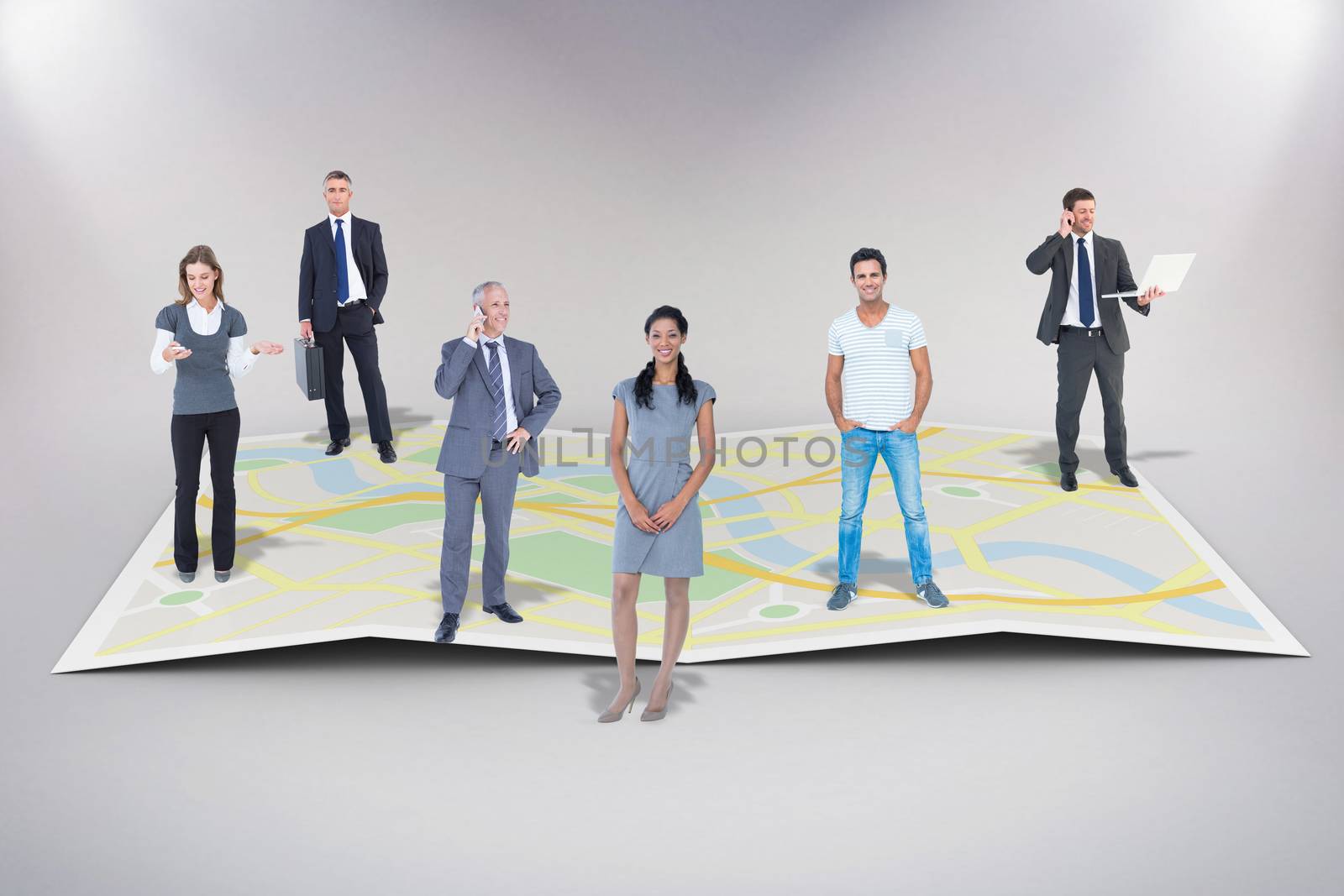 Composite image of business team by Wavebreakmedia