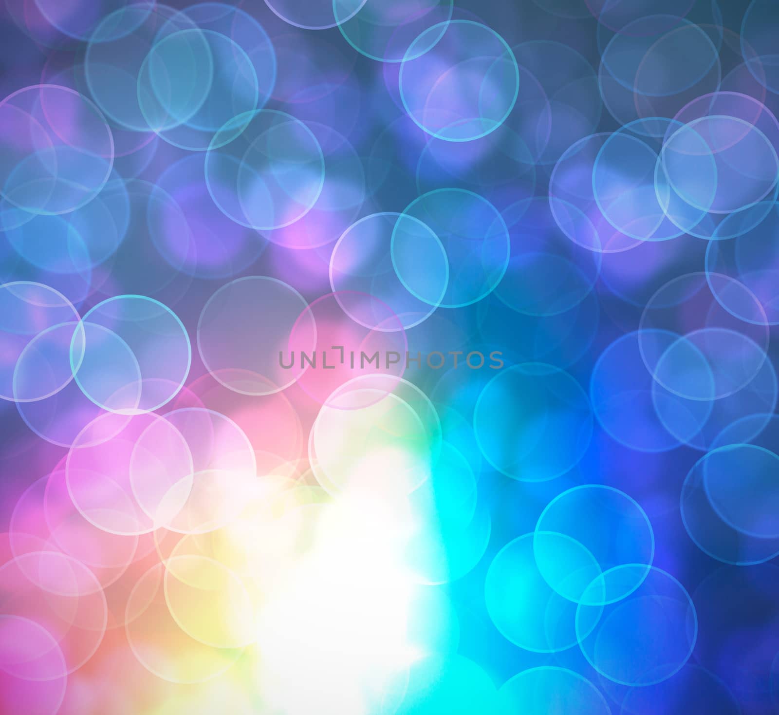  Colorfull  bokeh lights abstract background. by kerdkanno