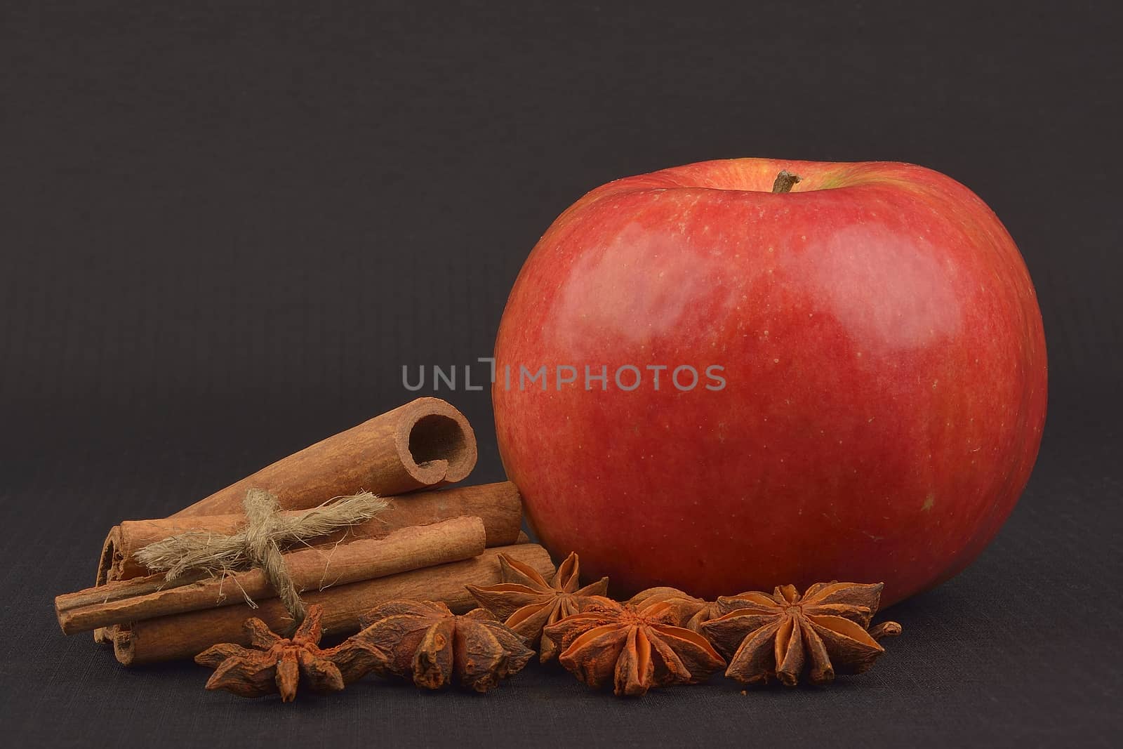 Apple with cinnamon