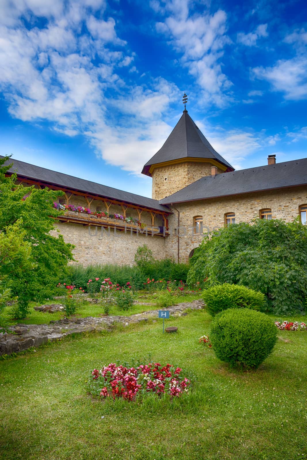 Sucevita painted monastery in Romania. It is a UNESCO World Heritage site. by constantinhurghea