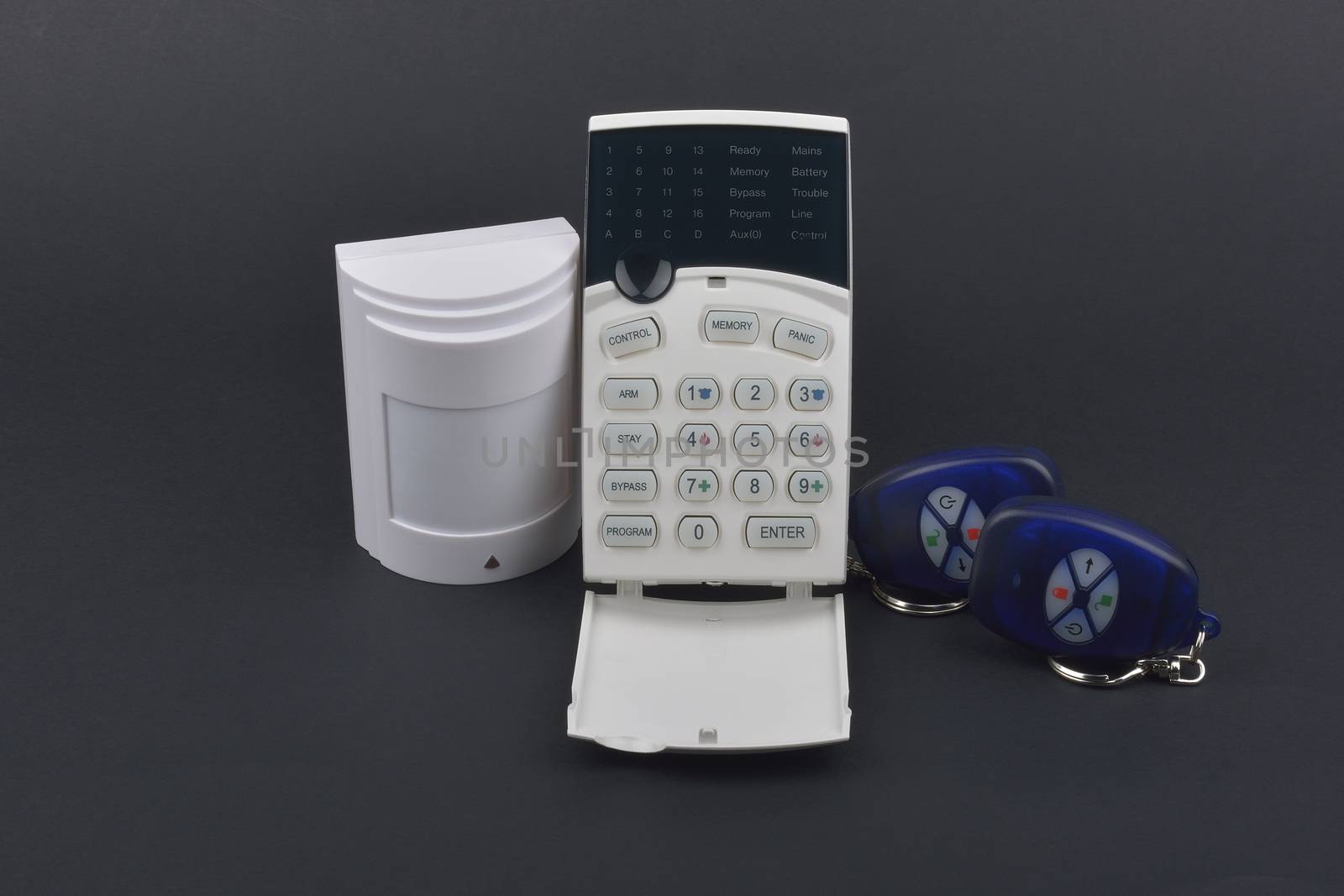 security alarm systems. Industrial or house alarm