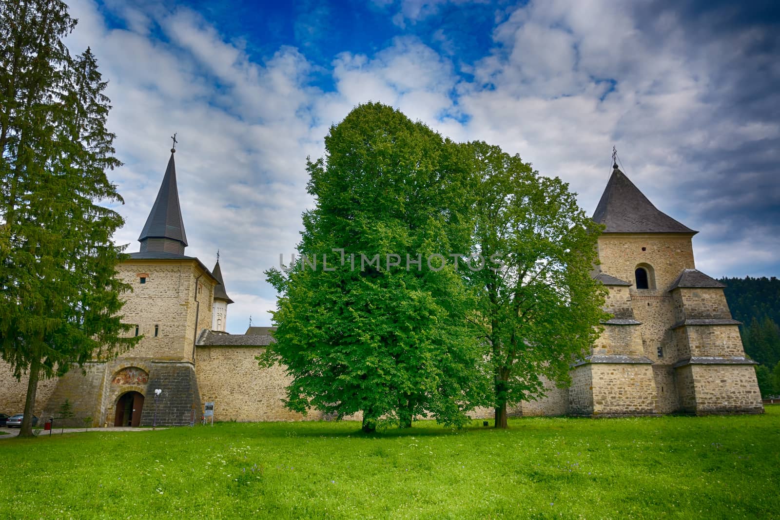 Sucevita painted monastery in Romania. It is a UNESCO World Heritage site.