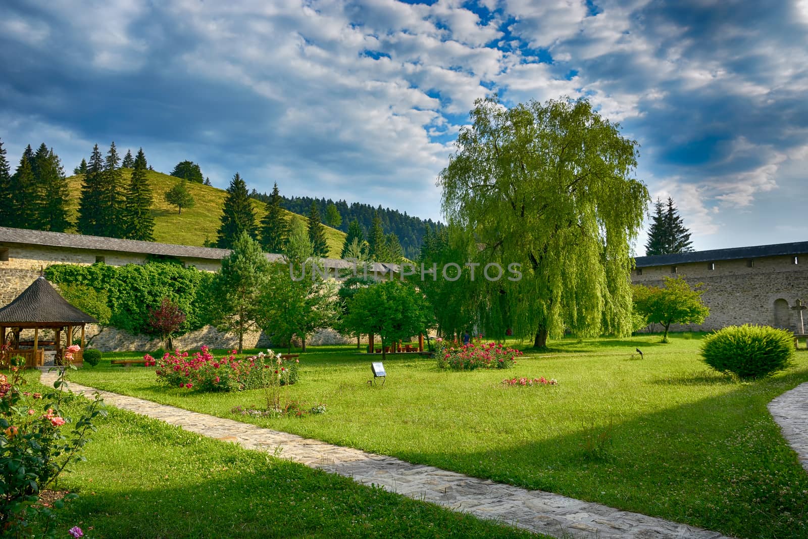 Sucevita painted monastery in Romania. It is a UNESCO World Heritage site. by constantinhurghea