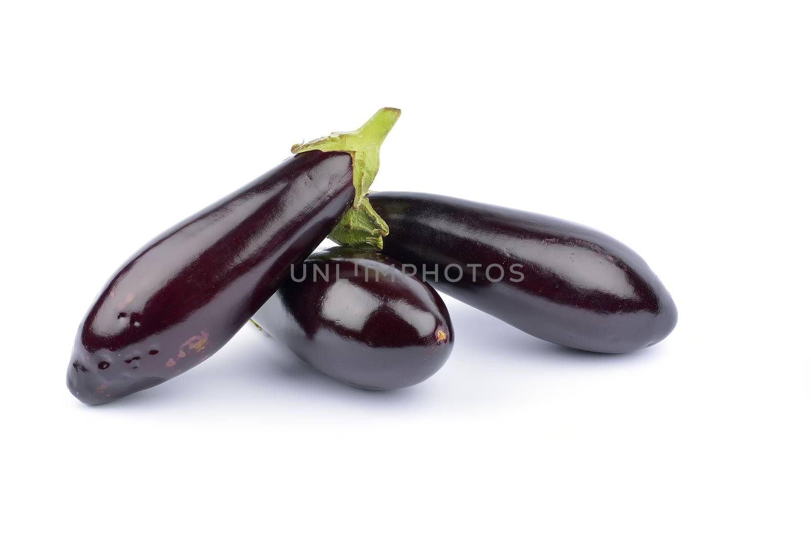 eggplant on white background