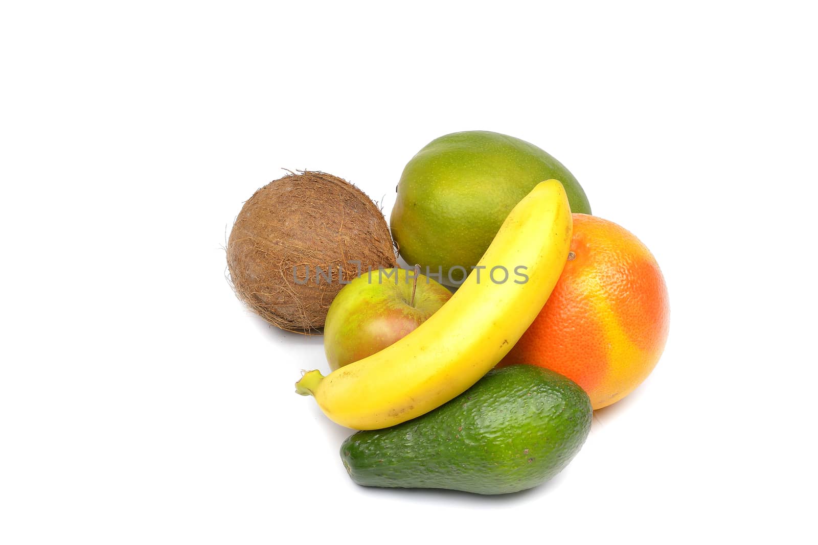 fruit on a white background