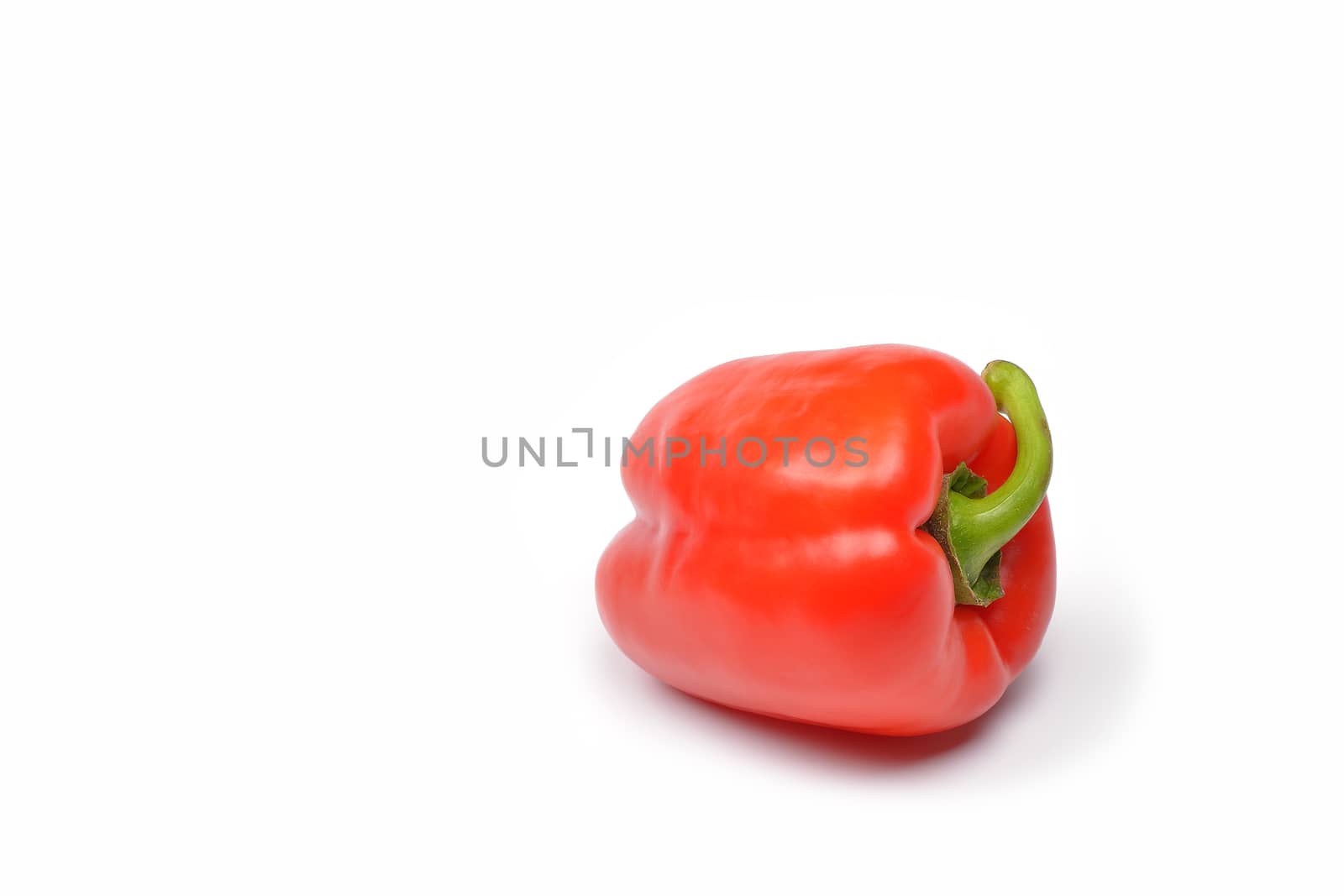 Peppers on white background