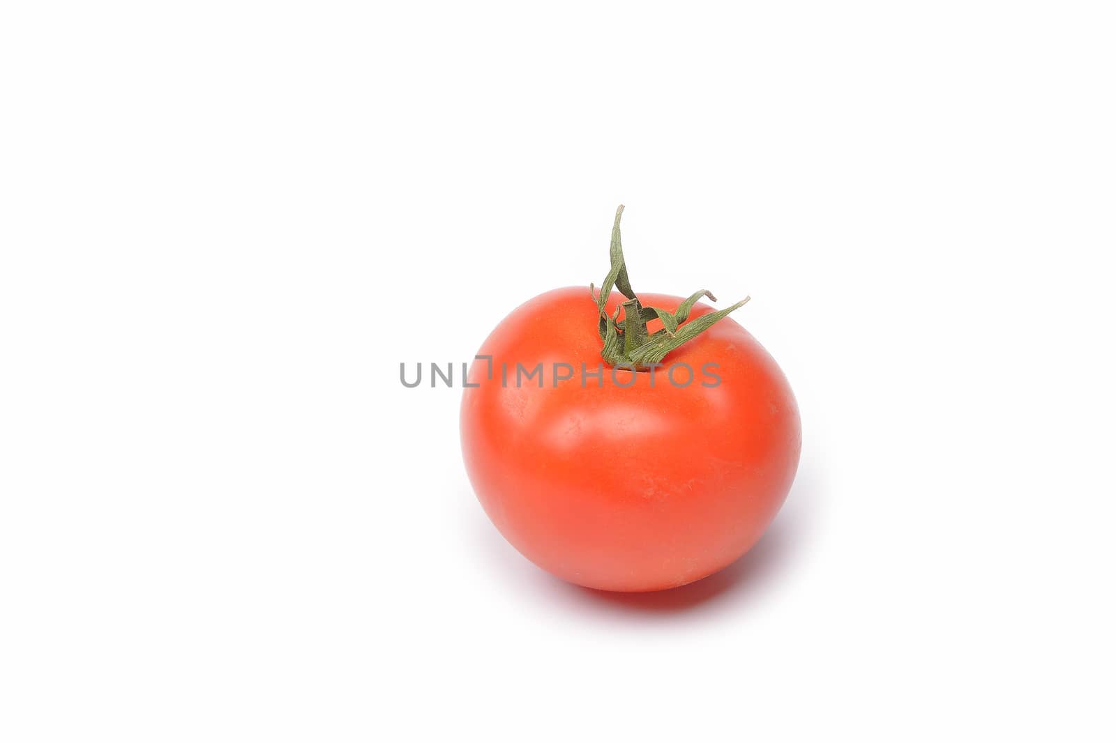 tomato on a white background by constantinhurghea