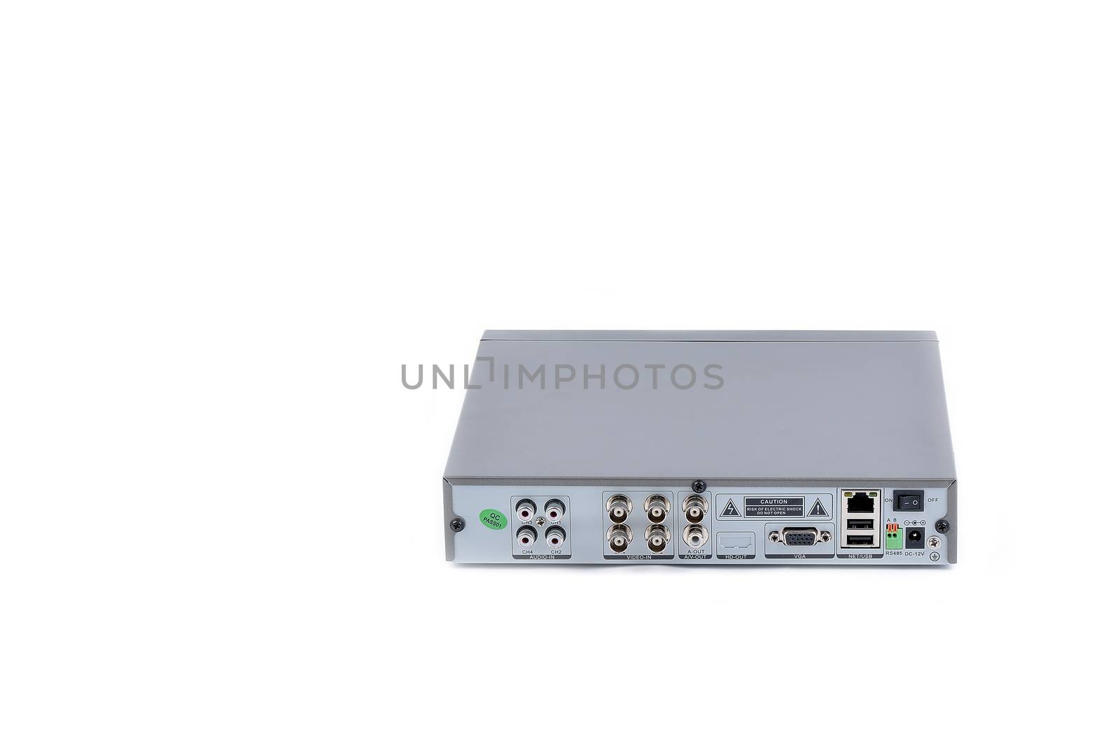 Digital Video Recorder on white background by constantinhurghea