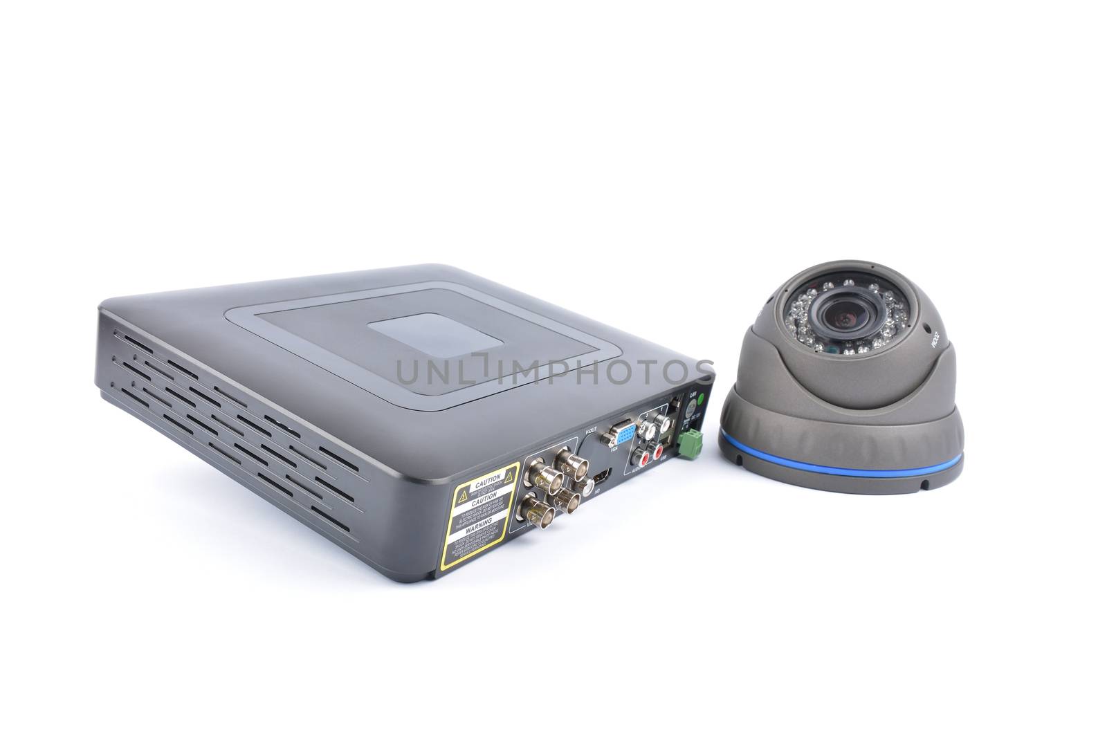 Digital Video Recorder and video surveillance dome cameras.