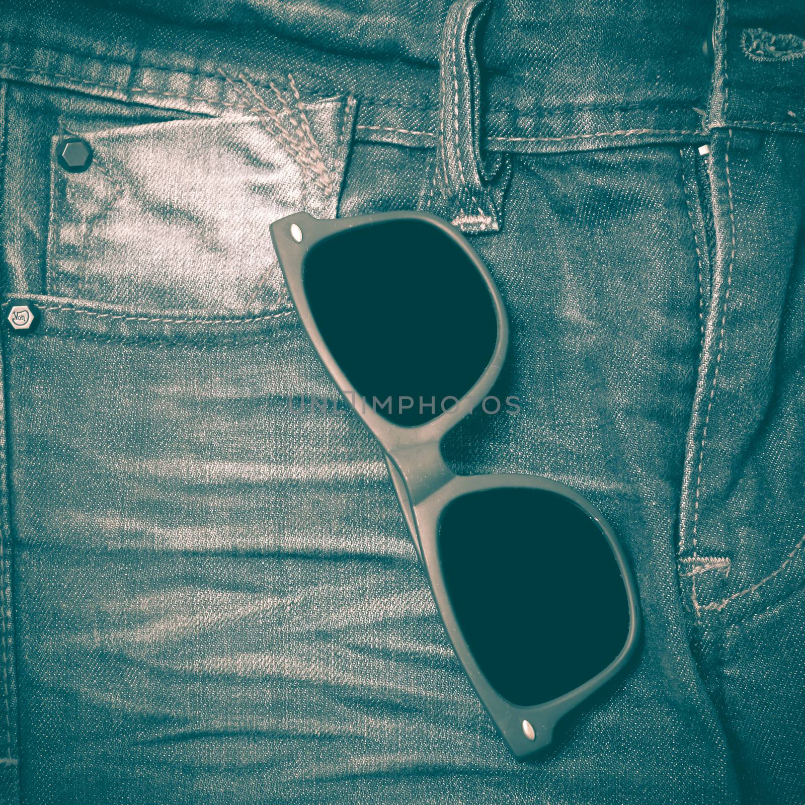 sunglasses on jean pants retro vintage style by ammza12